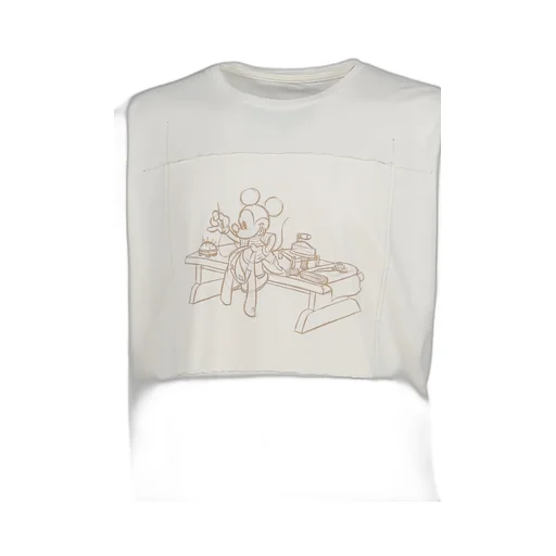 Disney Ohariko Patchwork T-Shirt / O.Wht