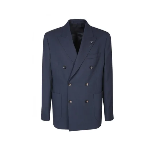 Lardini Double-Breasted Tailored Blazer