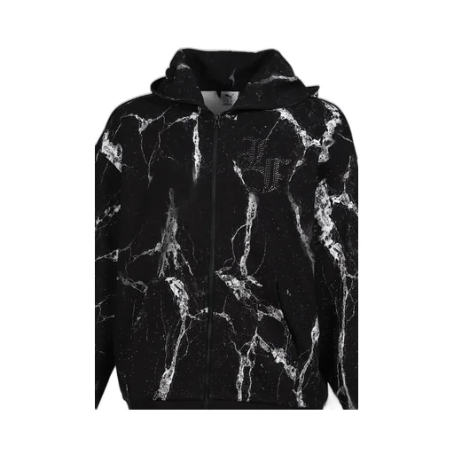 Hoops X Lafrance Written In Chrome Hoodie / Blk