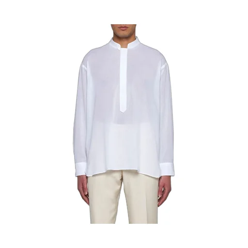 Lardini Long Sleeved Semi-Sheer Shirt