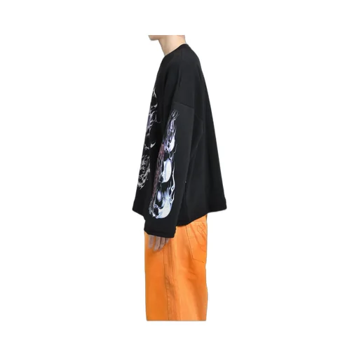 Skull Longsleeve / Blk