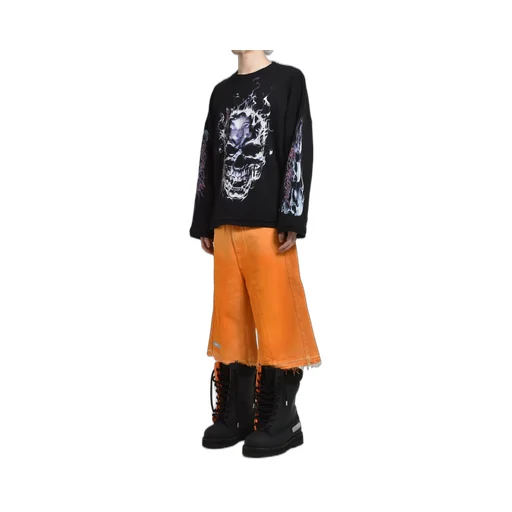 Skull Longsleeve / Blk