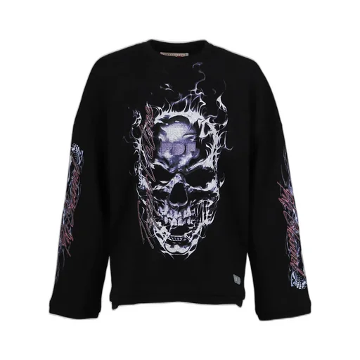 Skull Longsleeve / Blk