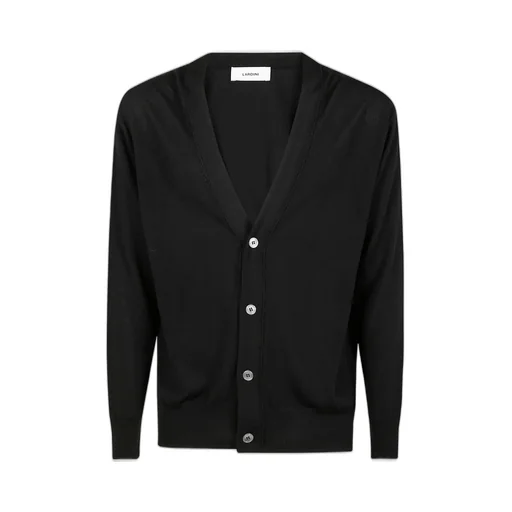 Lardini V-Neck Button-Up Cardigan