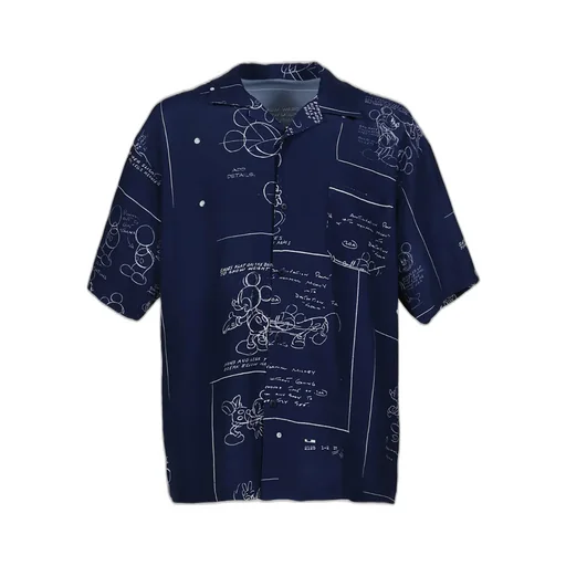 Disney Aloha Shirt Mickey Mouse / Nvy