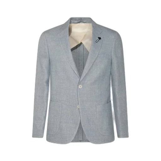Lardini Long Sleeved Single-Breasted Blazer
