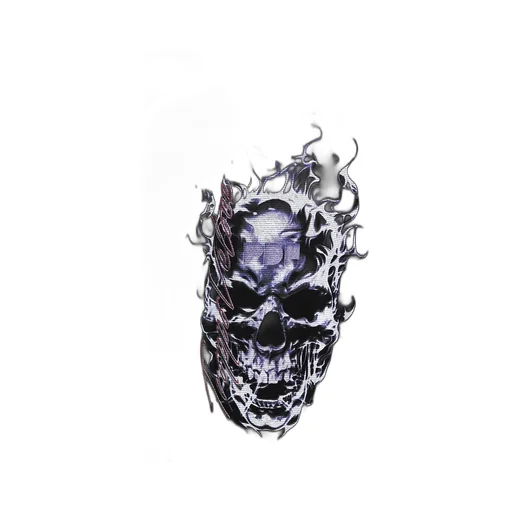 Skull Longsleeve / Blk