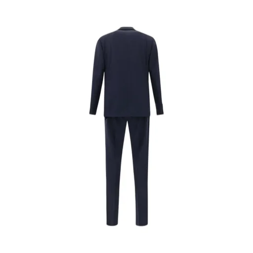 Lardini Brooch Detailed Single Breasted Suit