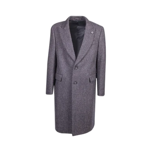 Lardini Long-Sleeved Buutton-Up Coat