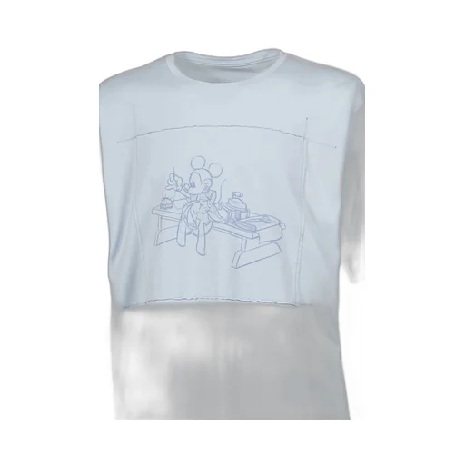 Disney Ohariko Patchwork T-Shirt / L.Blu