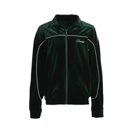 Script Logo Piping Velor Jacket / Kelly