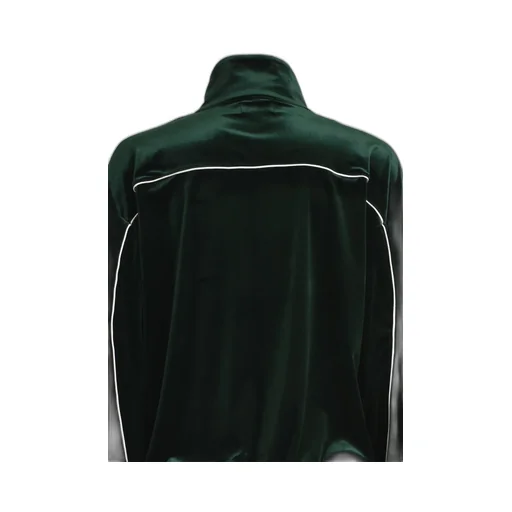 Script Logo Piping Velor Jacket / Kelly