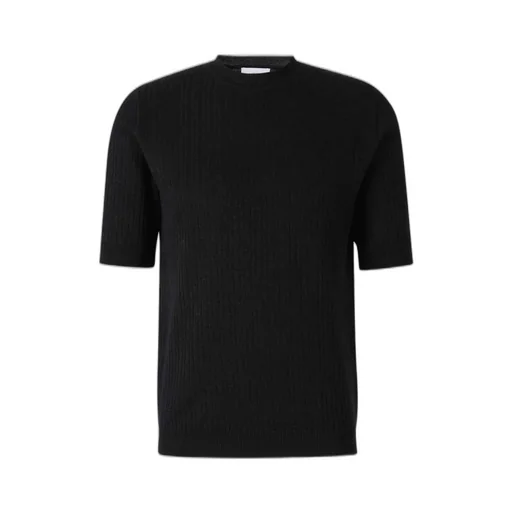 Lardini Crewneck Ribbed-Knit T-Shirt