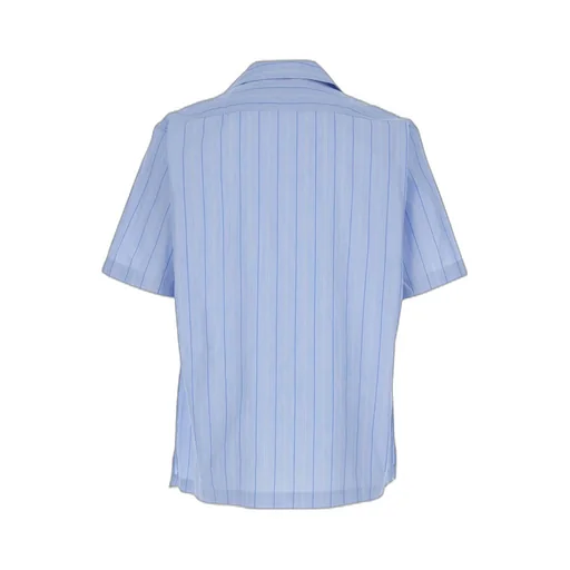 Lardini Striped Shirt With Cuban Collar