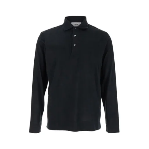 Lardini Long-Sleeved Buttoned Polo Shirt