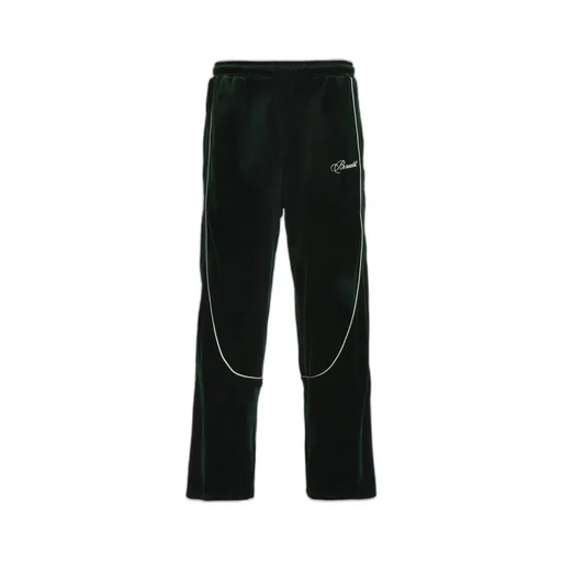 Script Logo Piping Velor Track Pants / Kelly