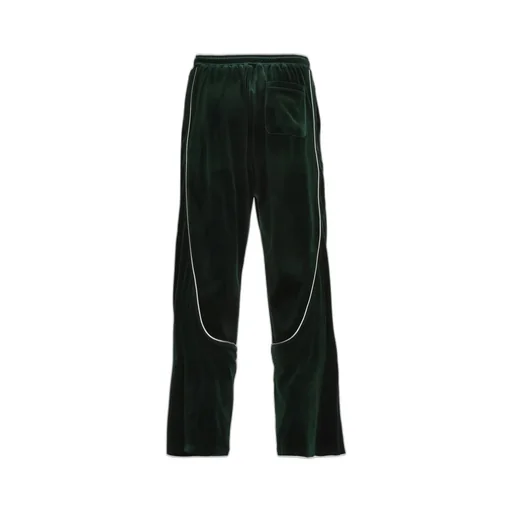 Script Logo Piping Velor Track Pants / Kelly