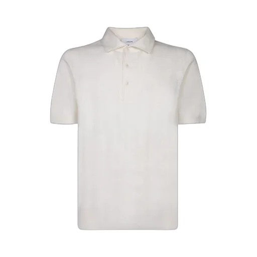 Lardini Pointelle-Knit Short Sleeved Polo Shirt