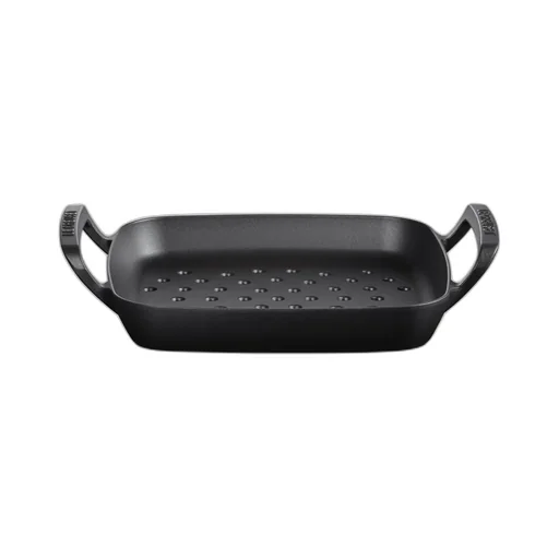 Le Creuset Logo Embossed Bbq Outdoor Square Grilling Pan
