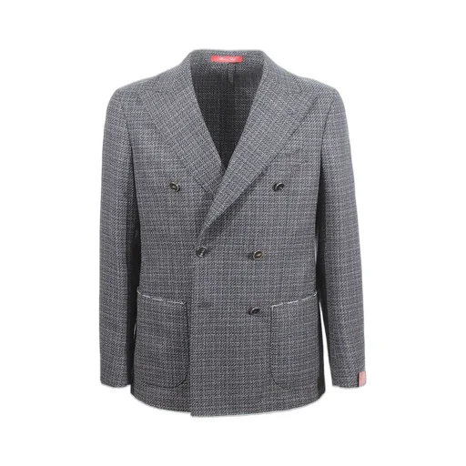 Latorre Double-Breasted Check Jacket