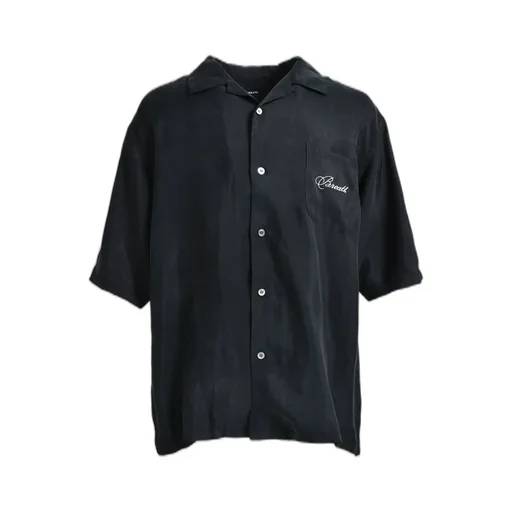Script Logo Line Shirt / Black
