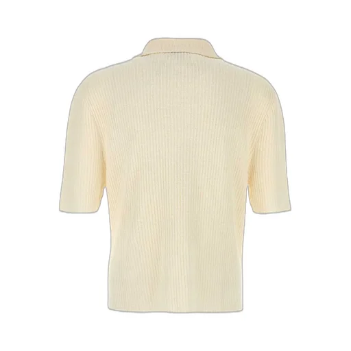 Le Kasha Napoli Short-Sleeved Crochet Polo Shirt