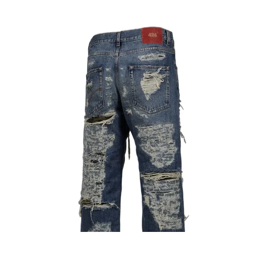 Collection Repaired Loose Fivepocket / Blu