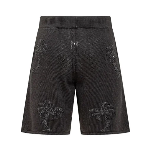 Laneus Sequin Detailed Knitted Bermuda Shorts