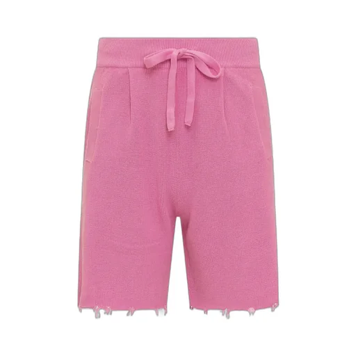 Laneus Frayed Hem Shorts