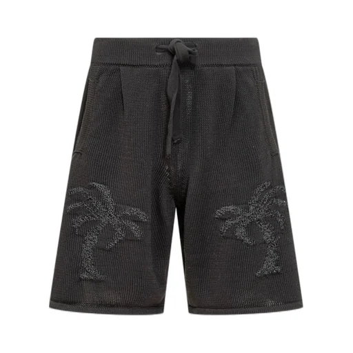 Laneus Sequin Detailed Knitted Bermuda Shorts