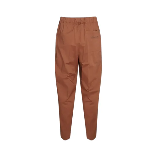 Laneus Stretch Elasticated Waistband Tapered Trousers