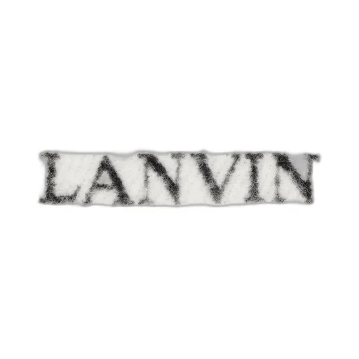 Lanvin Logo Detailed Fringed-Edge Scarf