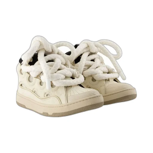Lanvin Curb Lace-Up Sneakers