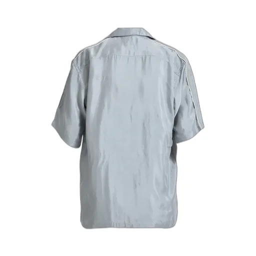 Script Logo Line Shirt / Gray