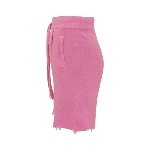 Laneus Frayed Hem Shorts