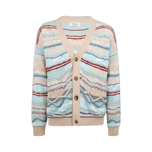 Laneus Jacquard Knitted Cardigan