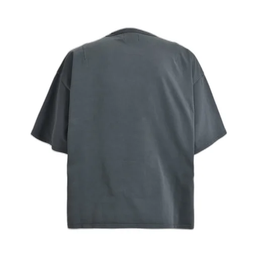 Newrich Wide Cropped Tee / Blk