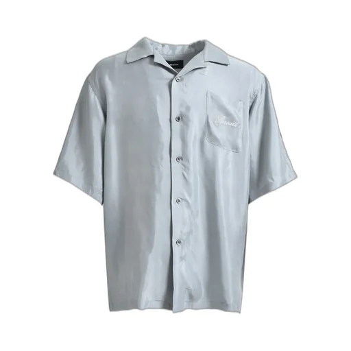 Script Logo Line Shirt / Gray