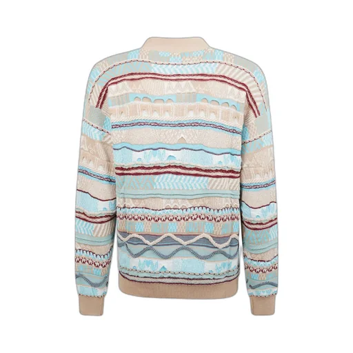 Laneus Jacquard Knitted Cardigan