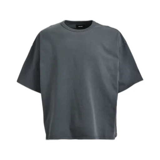 Newrich Wide Cropped Tee / Blk