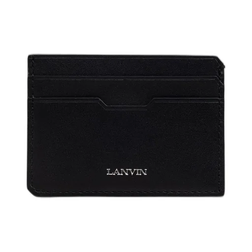Lanvin Logo-Stamp Stitch Detail Cardholder