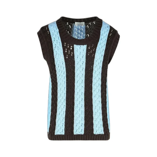 Laneus Woven Knit Vest