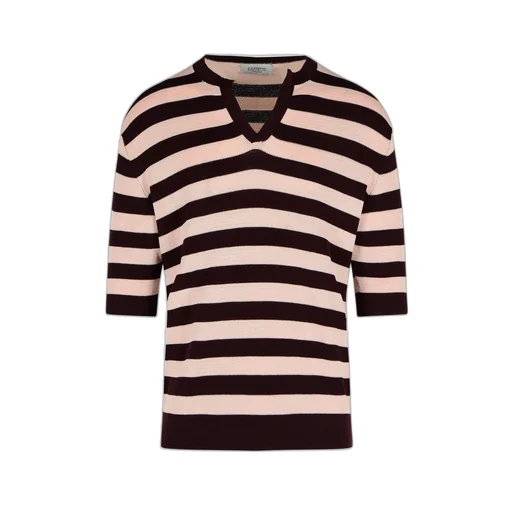 Laneus Striped V-Neck Jumper