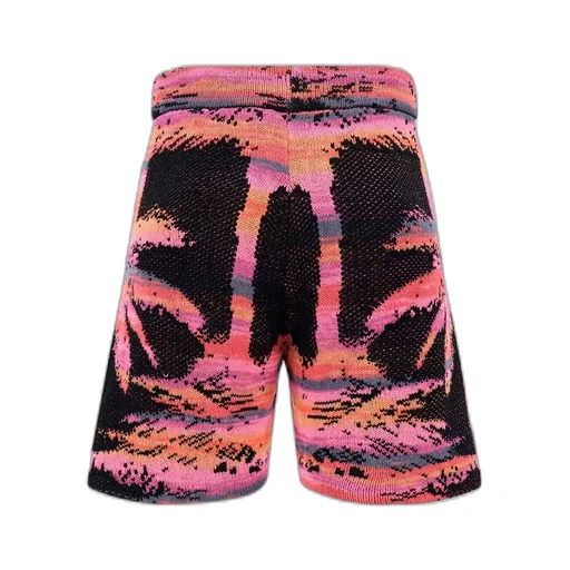 Laneus Printed Drawstring Bermuda Shorts