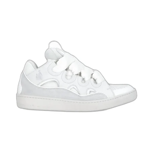 Lanvin Curb Round Toe Lace-Up Sneakers