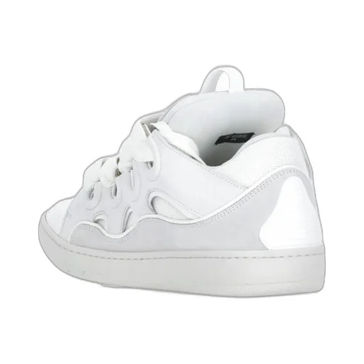 Lanvin Curb Round Toe Lace-Up Sneakers