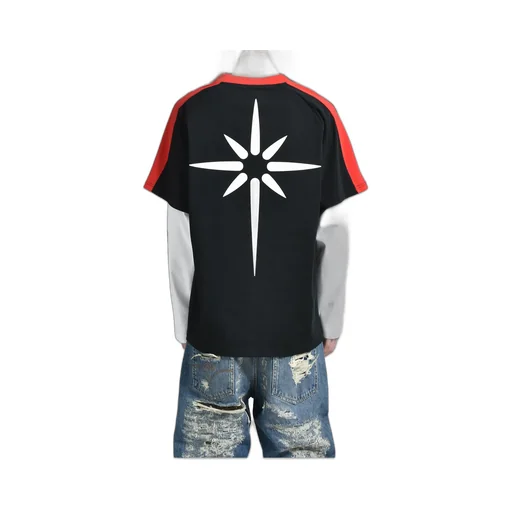 Baseball Longsleeve Polo / Blk