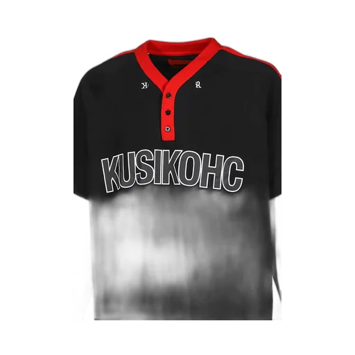 Baseball Longsleeve Polo / Blk
