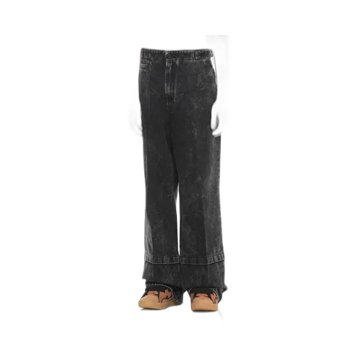 Lanvin Belted Wide-Leg Jeans