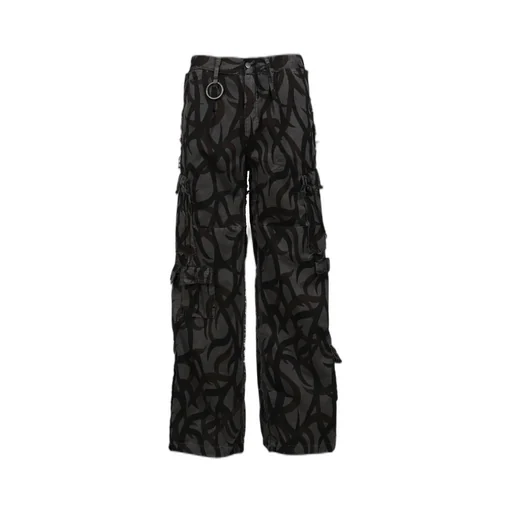 Tribal Camouflage Slash Seam Hbt Cargo / Blk